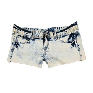 David Bitton Buffalo Stone Wash Denim Jean Shorts Frayed Size 32